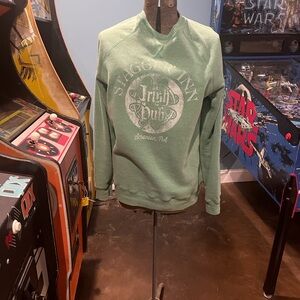 Classic Green Crewneck Sweater for Men